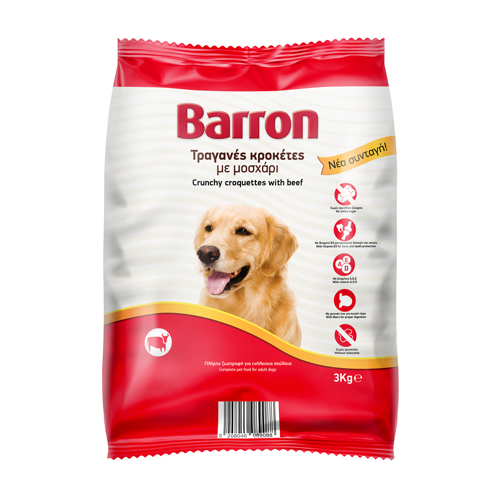 Barron Ξηρά τροφή για σκύλους με Μοσχάρι 3kg