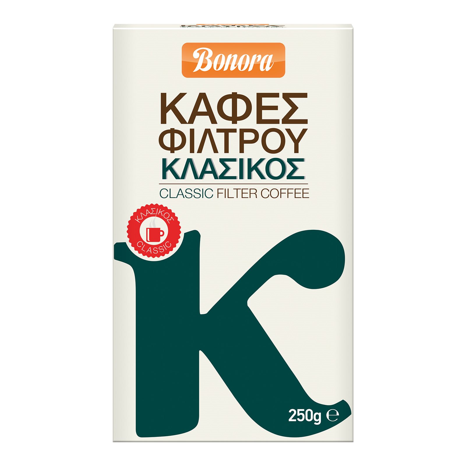 Bonora Καφές φίλτρου Κλασικός 250g Bonora Καφές φίλτρου Κλασικός 250g
