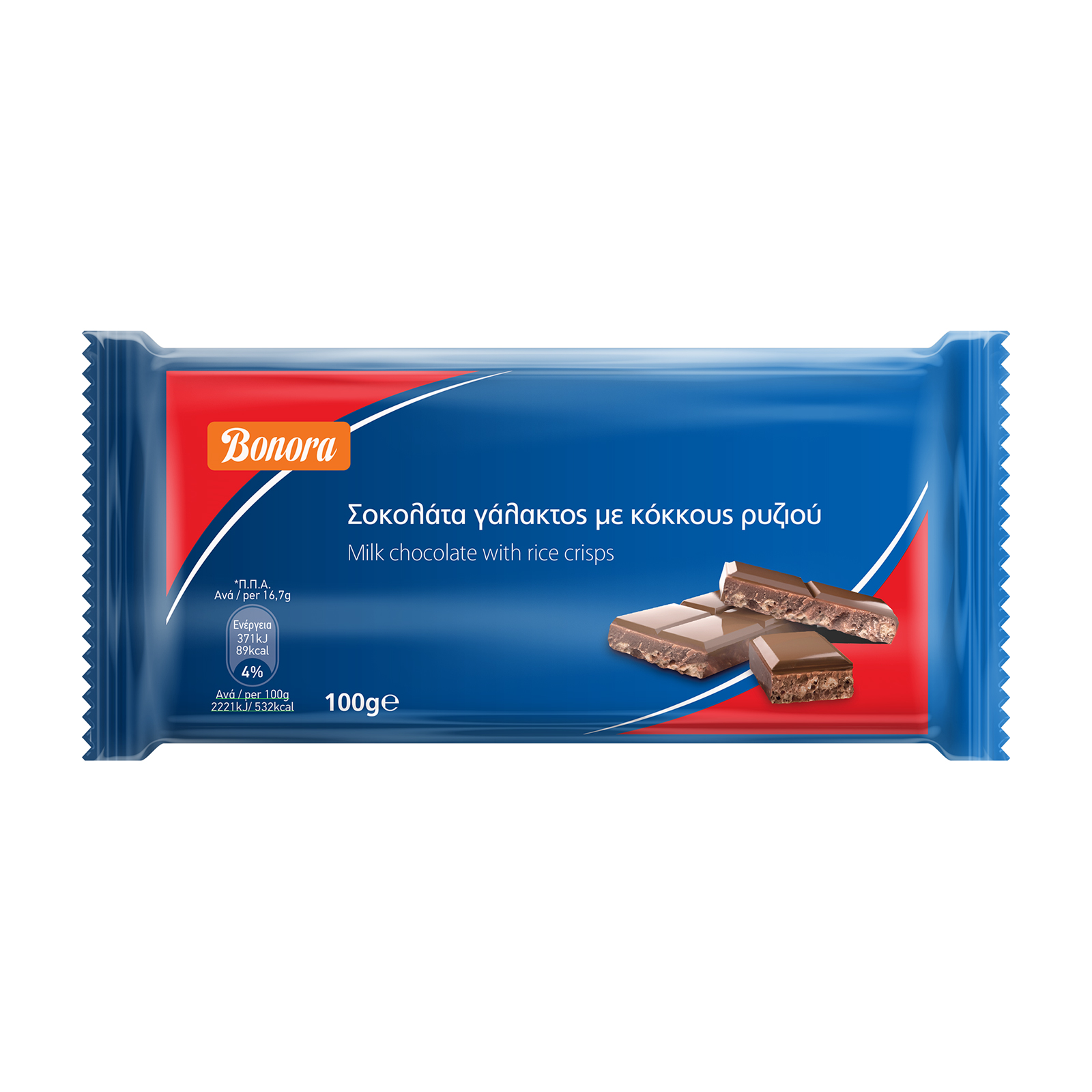 Bonora Σοκολάτα Γάλακτος με Τραγανούς Κόκκους Ρυζιού 100g Bonora Σοκολάτα Γάλακτος με Τραγανούς Κόκκους Ρυζιού 100g