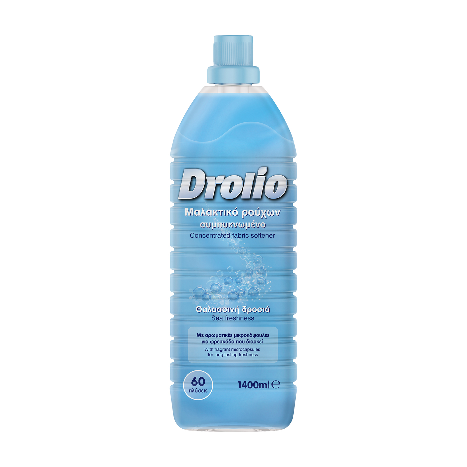 Drolio Μαλακτικό Ρούχων Θαλασσινή Δροσιά 1400ml Drolio Μαλακτικό Ρούχων Θαλασσινή Δροσιά 1400ml