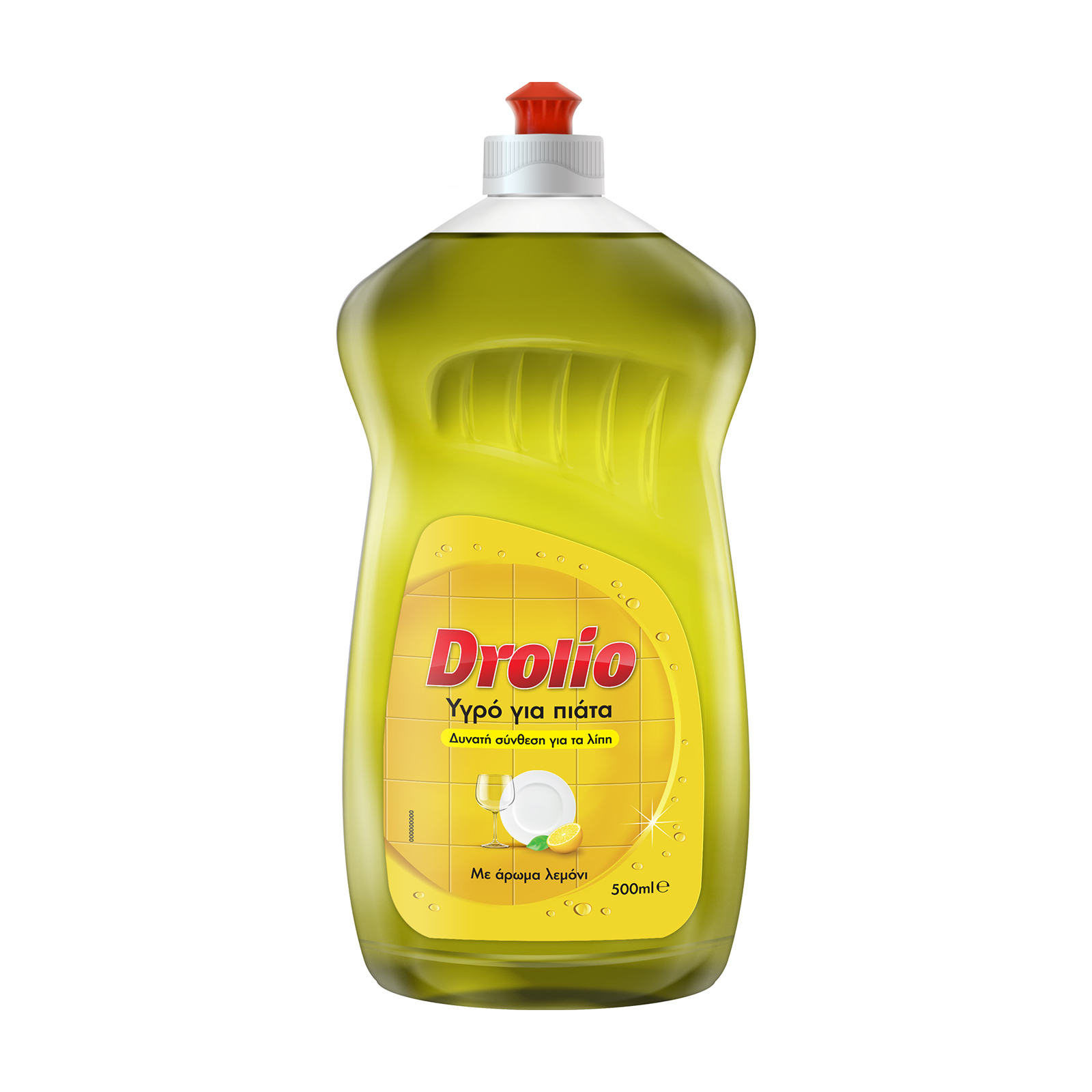 Drolio Υγρό για τα πιάτα με άρωμα Λεμόνι 500ml Drolio Υγρό για τα πιάτα με άρωμα Λεμόνι 500ml