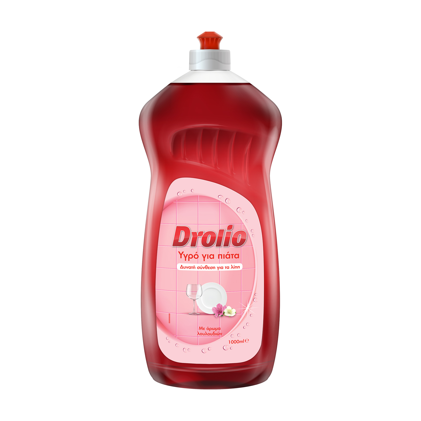 Drolio Υγρό για τα πιάτα με άρωμα Λουλουδιών 1000ml Drolio Υγρό για τα πιάτα με άρωμα Λουλουδιών 1000ml