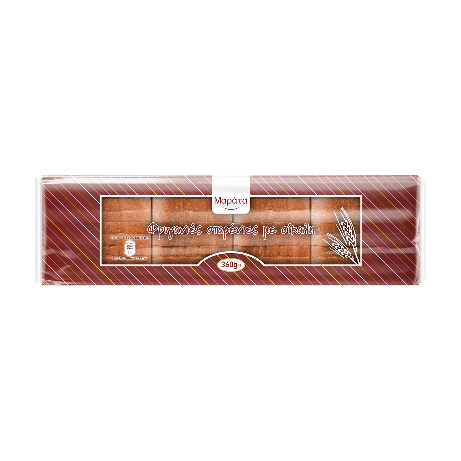 Μαράτα Φρυγανιές σταρένιες με σίκαλη 360g