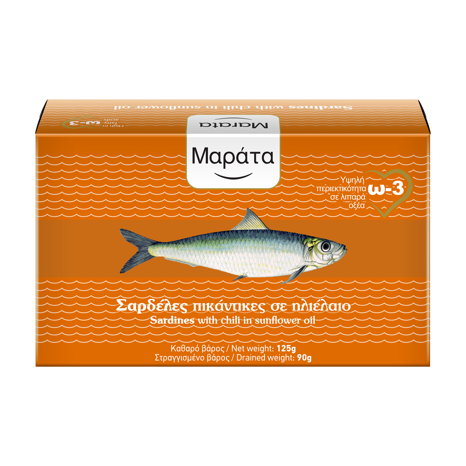 Μαράτα Σαρδέλες Πικάντικες σε Ηλιέλαιο 125g