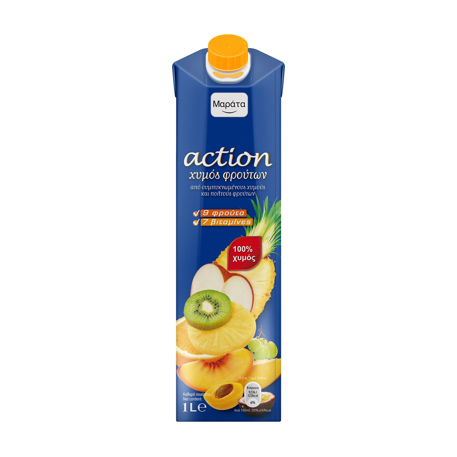 Μαράτα Χυμός Action 9 φρούτα 1000ml