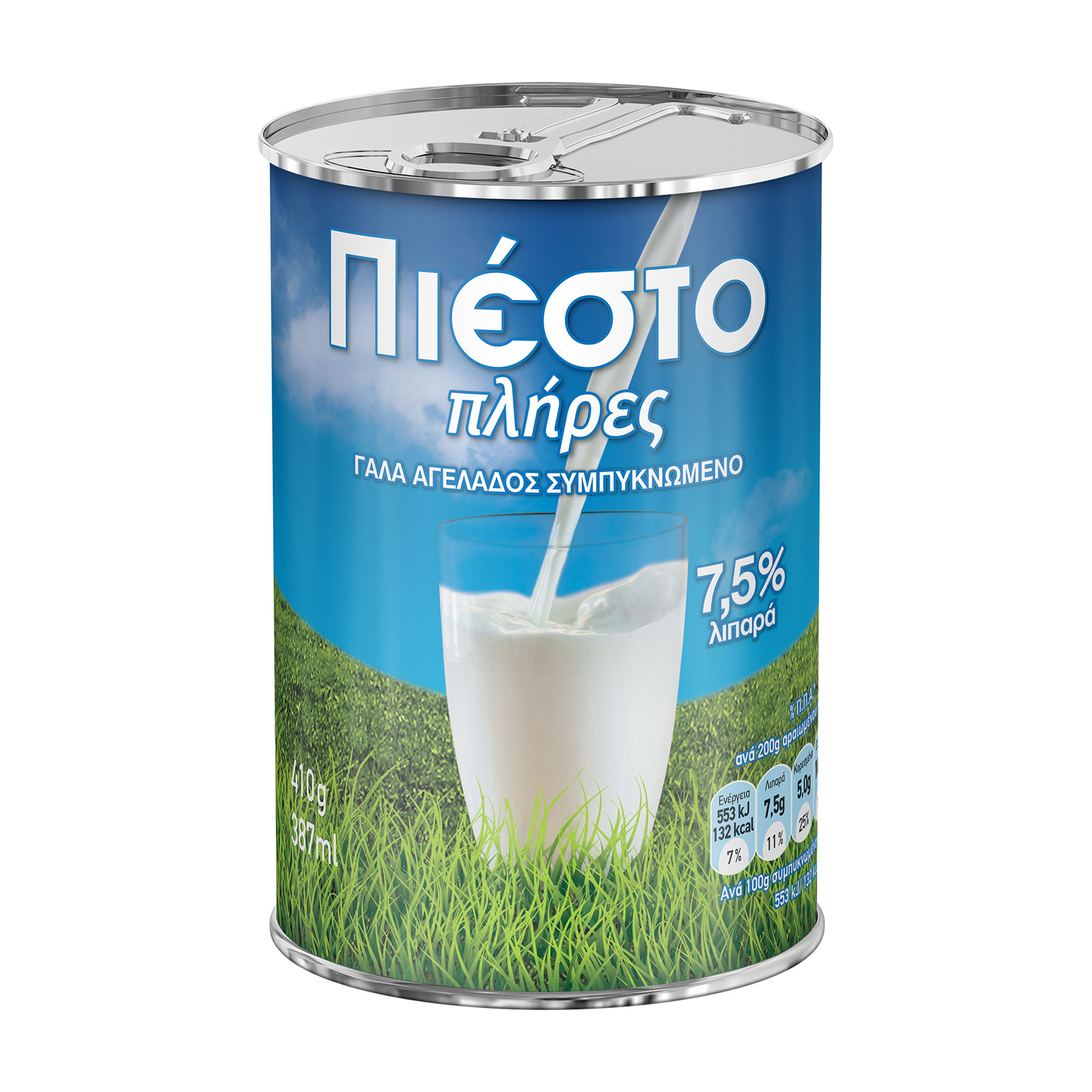 Πιέστο γάλα συμπυκνωμένο πλήρες 410g Πιέστο γάλα συμπυκνωμένο πλήρες 410g