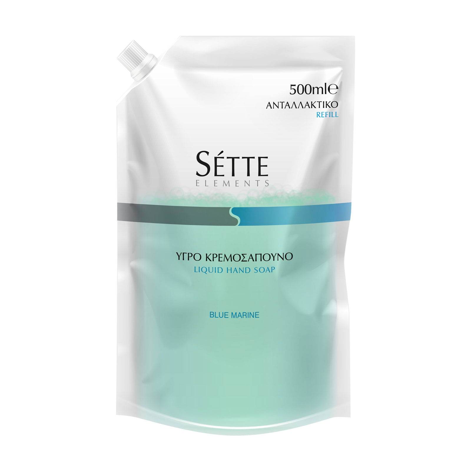 Sette Κρεμοσάπουνο Blue Marine Ανταλλακτικό 500ml Sette Κρεμοσάπουνο Blue Marine Ανταλλακτικό 500ml