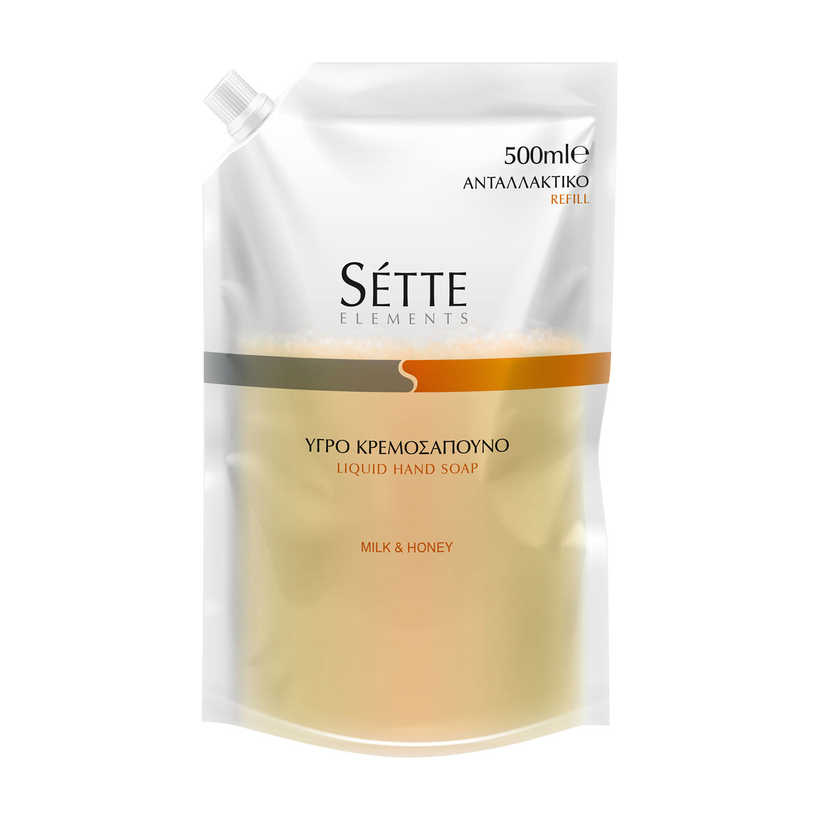Sette Κρεμοσάπουνο Milk & Honey Ανταλλακτικό 500ml Sette Κρεμοσάπουνο Milk & Honey Ανταλλακτικό 500ml