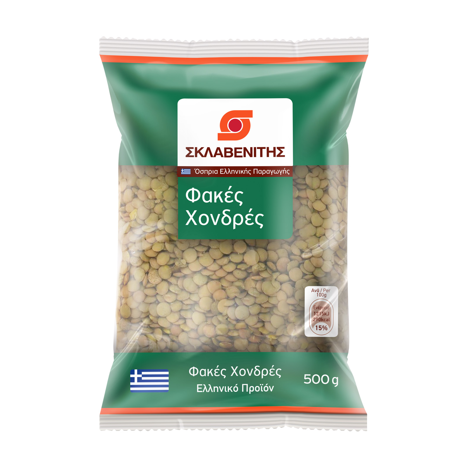 Σκλαβενίτης Φακές χονδρές ΕΛ 500g