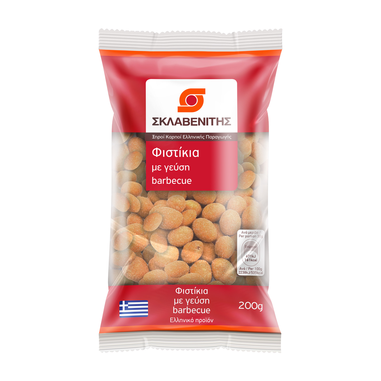 Σκλαβενίτης Φιστίκια με γεύση barbecue ΕΛ 200g