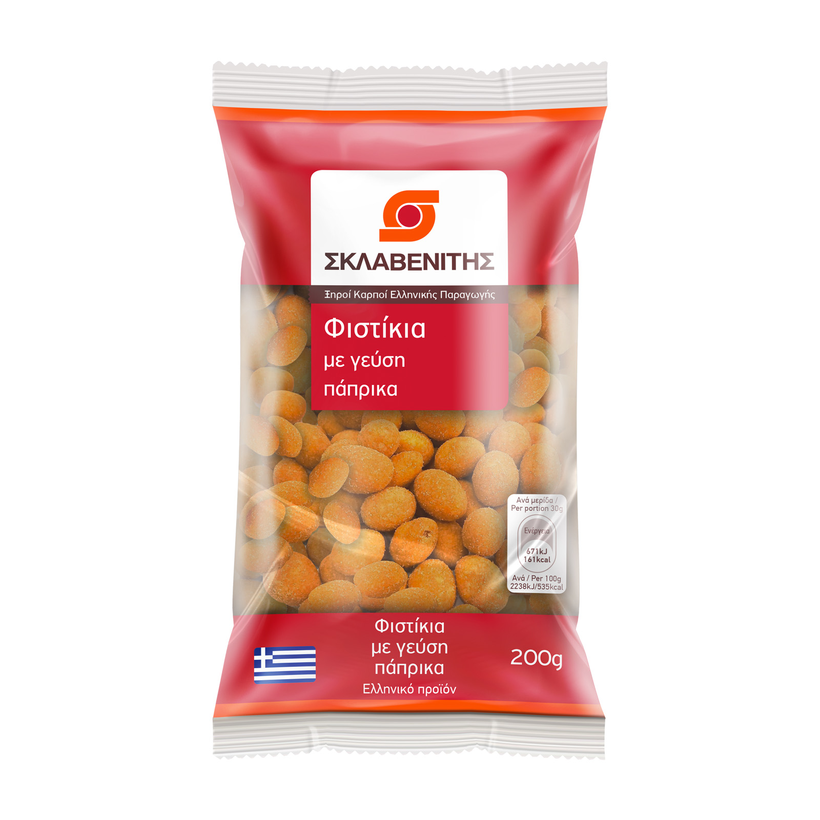 Σκλαβενίτης Φιστίκια με γεύση πάπρικα ΕΛ 200g