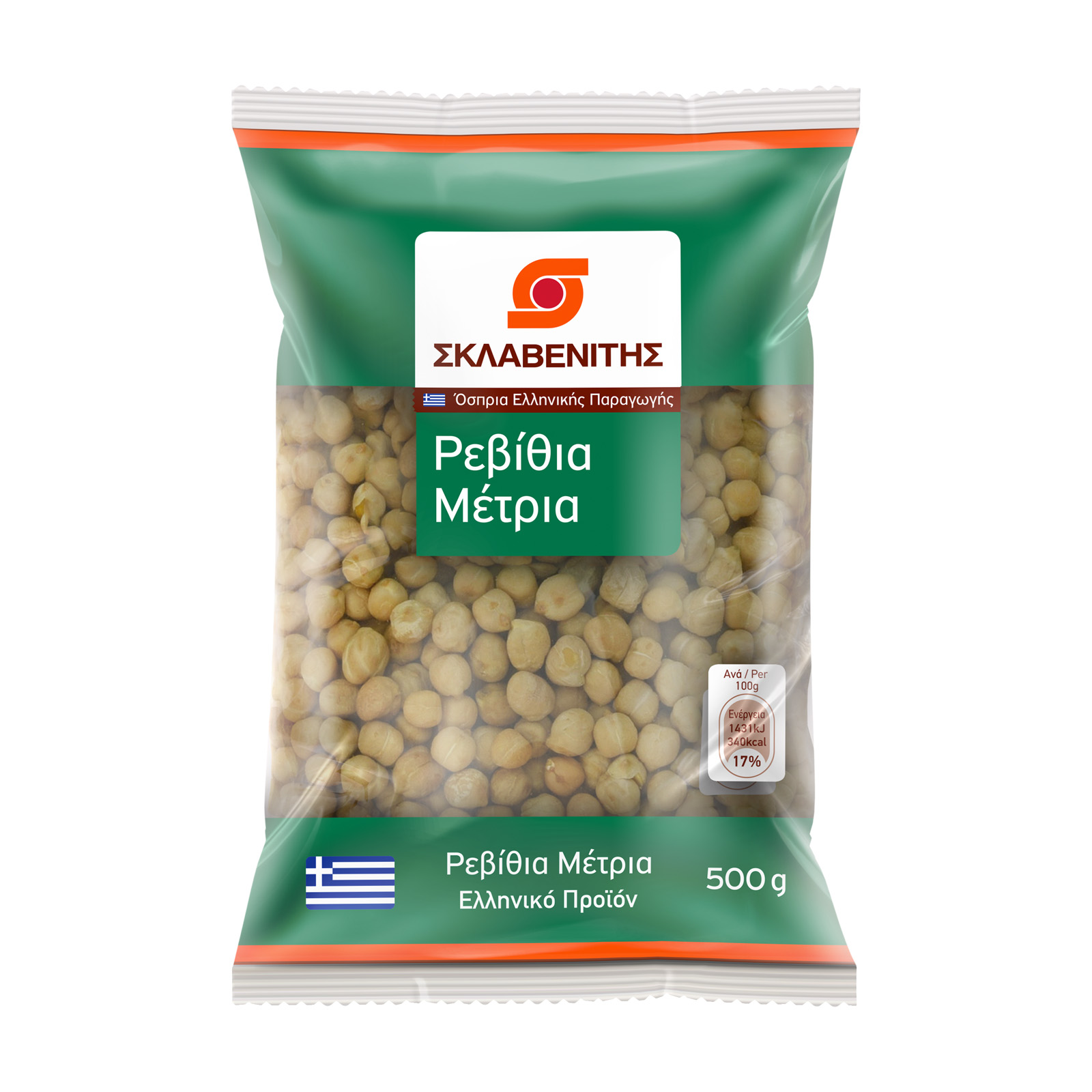 Σκλαβενίτης Ρεβίθια μέτρια ΕΛ 500g