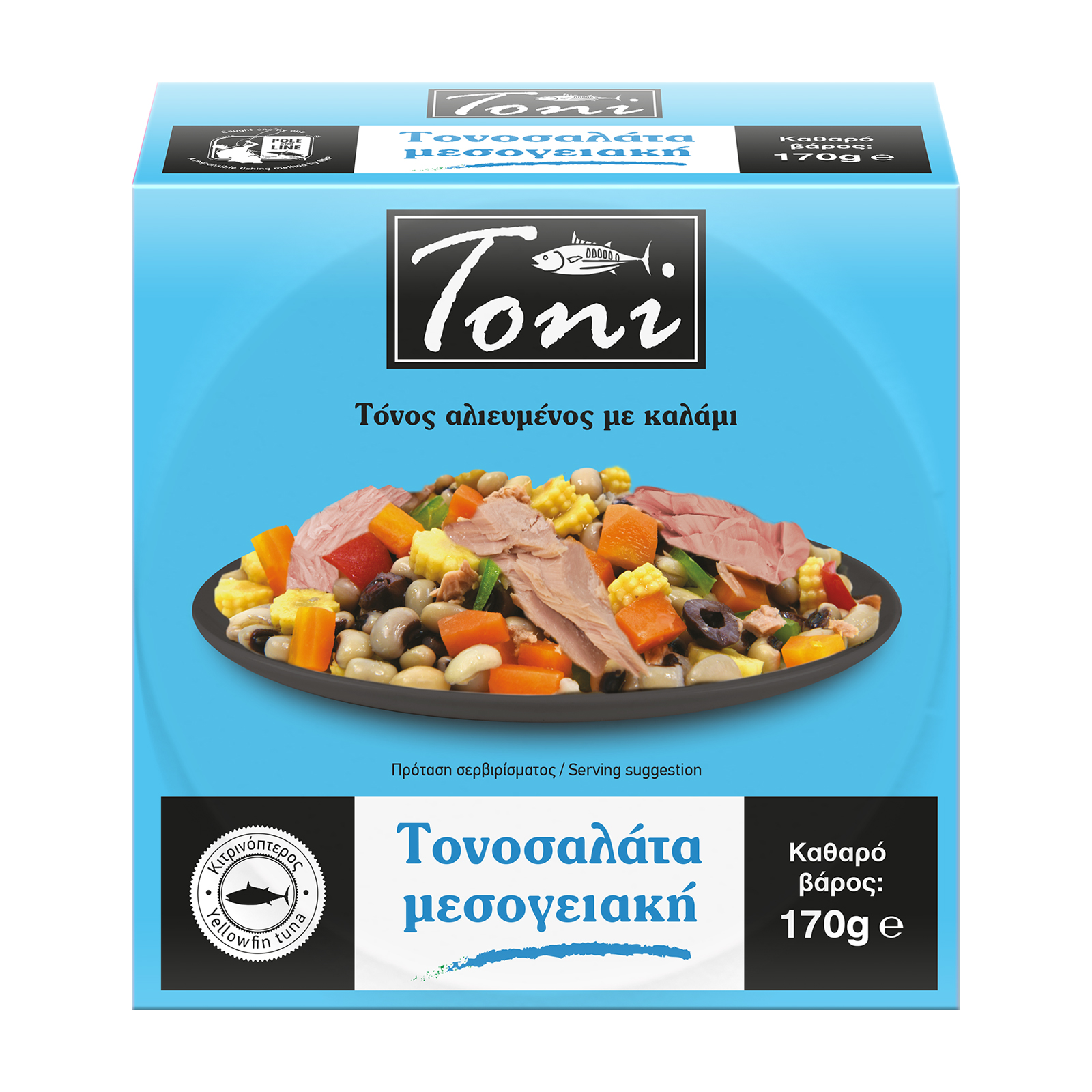 Toni Τονοσαλάτα µεσογειακή 170g